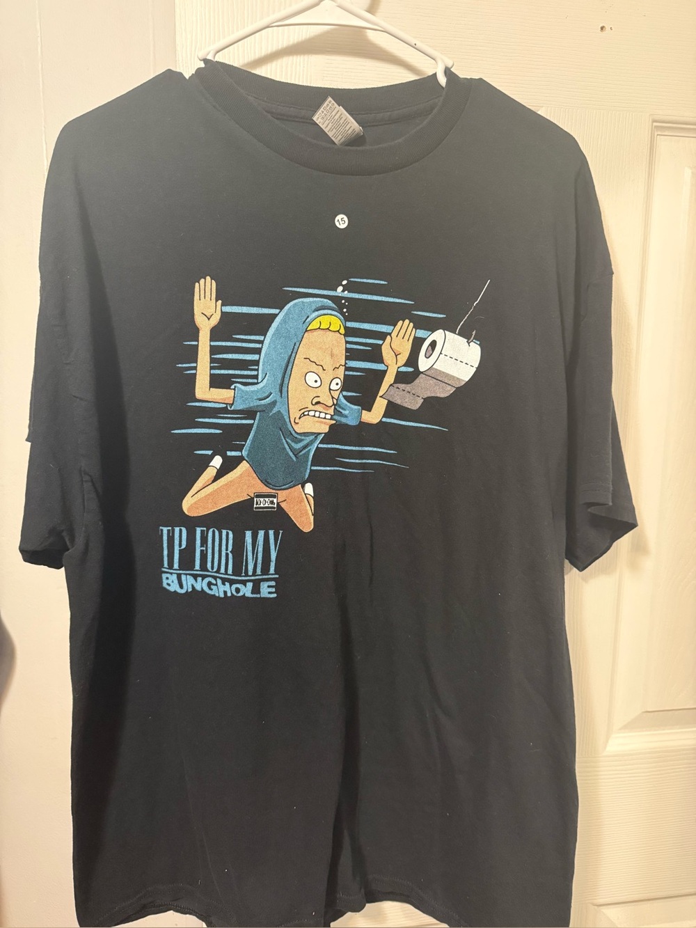 Beavis and Butt-Head Cornholio “TP for My Bunghole” Graphic T-Shirt Men’s 2XL Ne